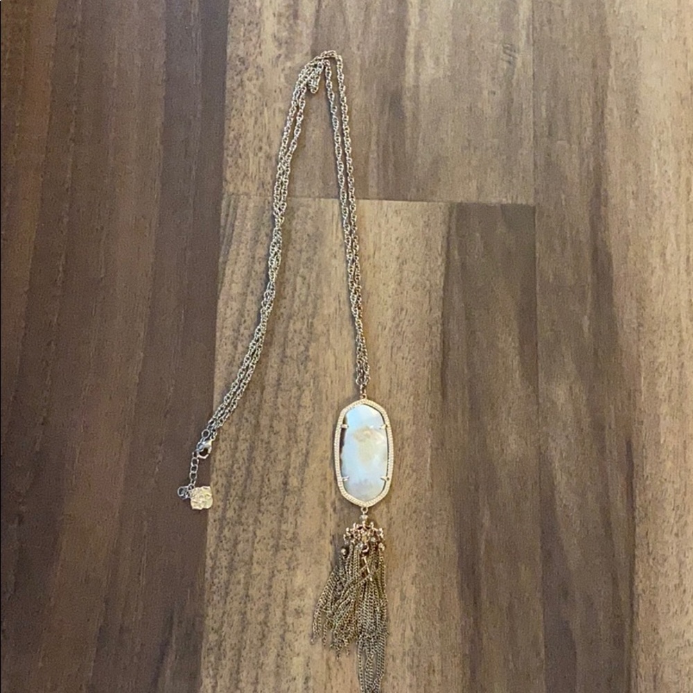 Kendra Scott rose gold tassel necklace ✨✨✨
